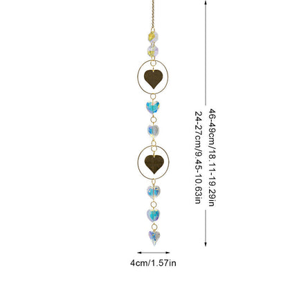 Colorful Sun Moon Hanging Crystal Decoration