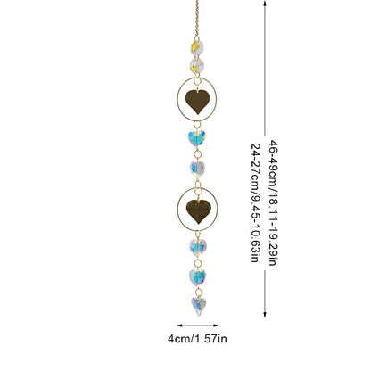 Colorful Sun Moon Hanging Crystal Decoration
