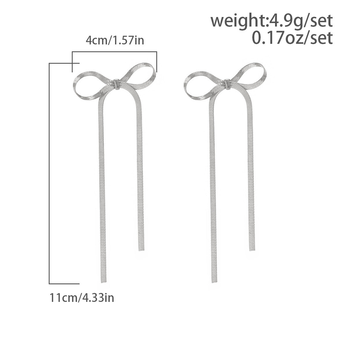 Bow Earring Butterfly Knot Stud Earrings Trendy Metal Design