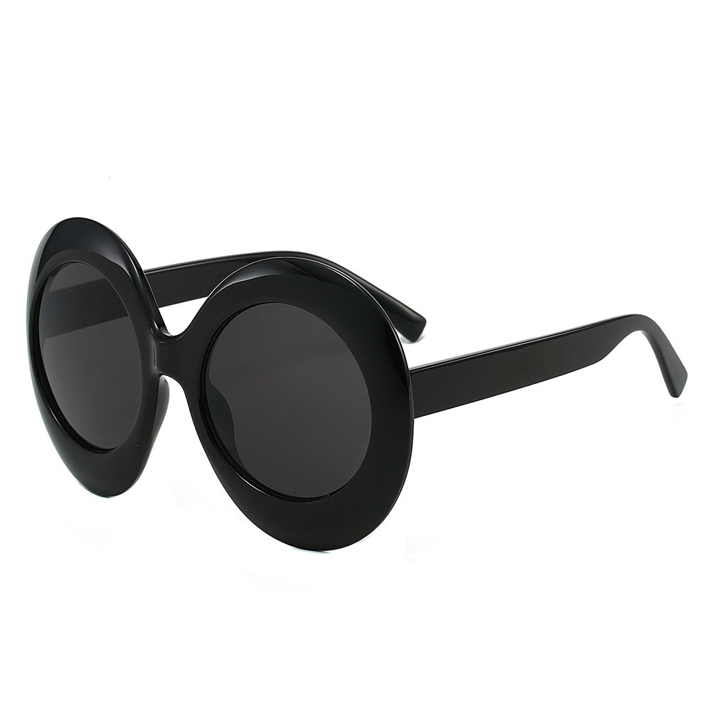 Oversized Oval Sunglasses Stylish Hip-Hop Alien Shades