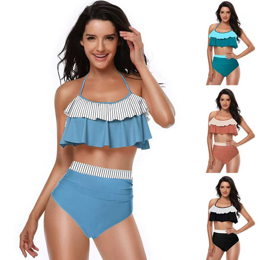 High-Waisted Swimwear Bikini Set For Women