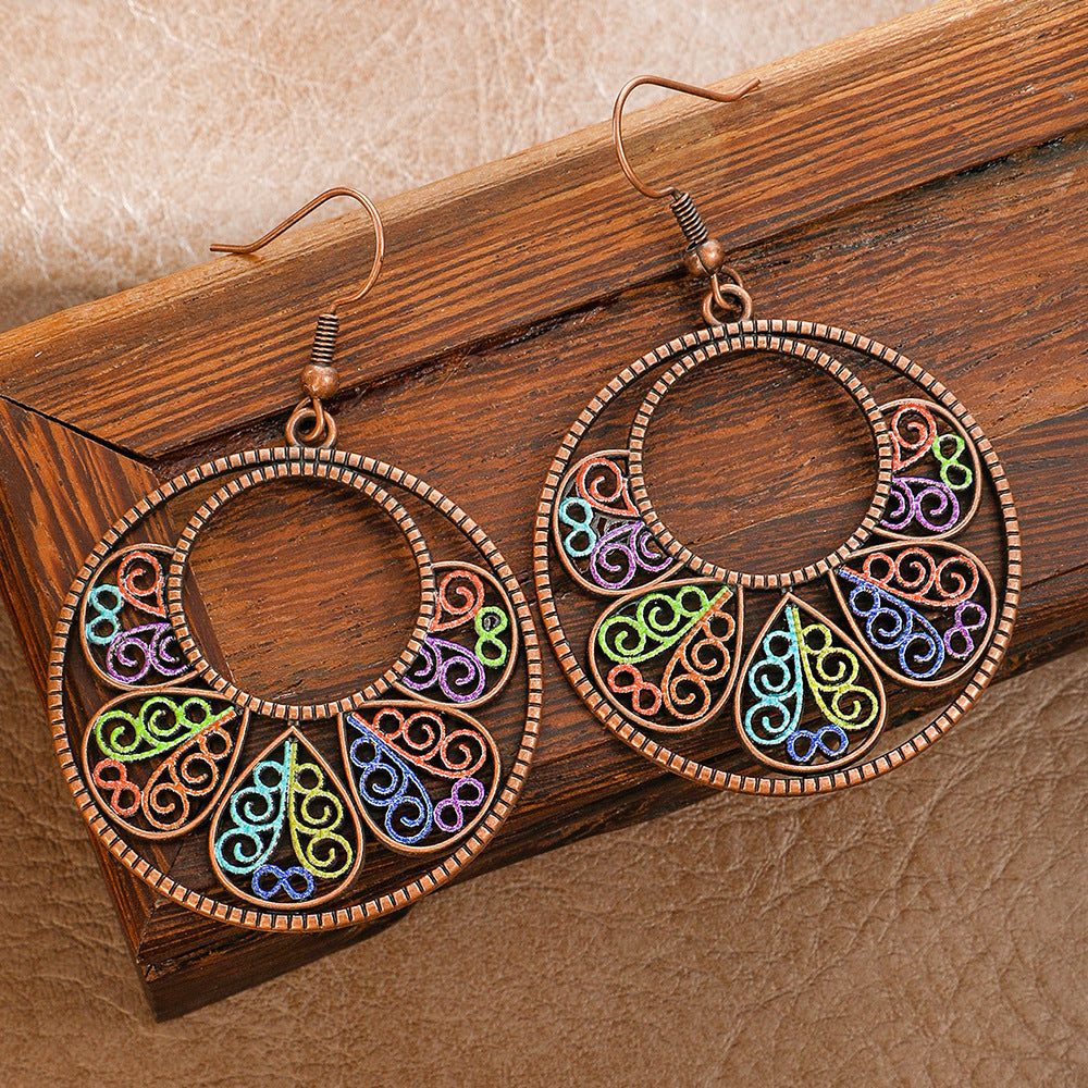 Ethnic Style Fashion Earrings Set Creative Autumn Jewelry