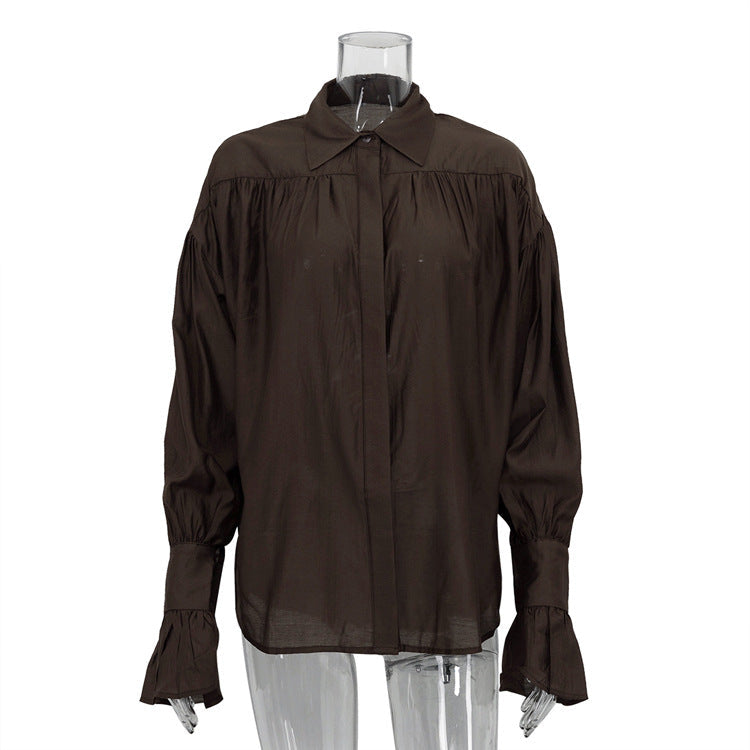 Chic Classic Long Sleeve Button-Up Blouse
