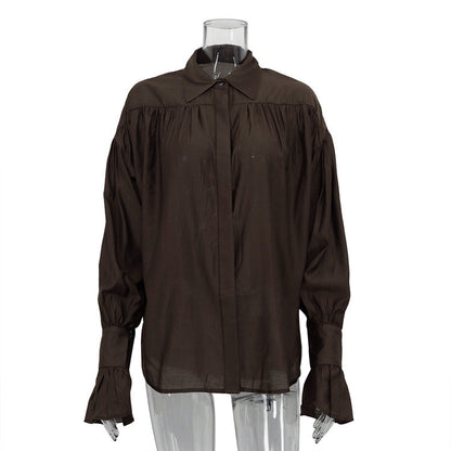 Chic Classic Long Sleeve Button-Up Blouse