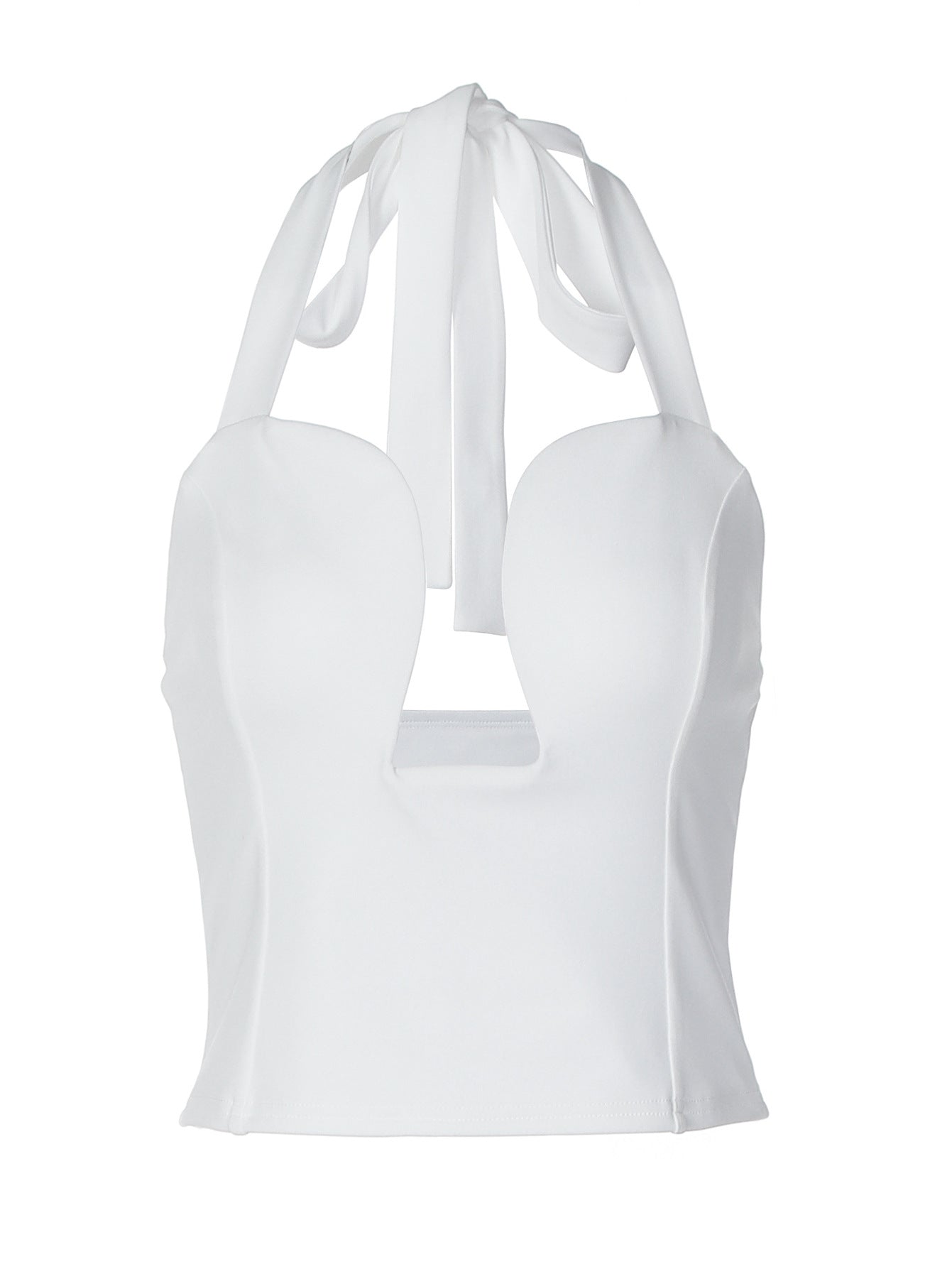 Trendy Hollow Out Corset Style Crop Top