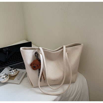 Vintage Large Capacity Tote Bag Casual Shoulder Bag