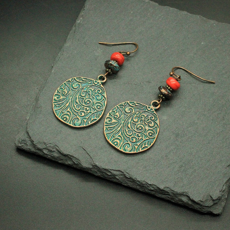 Retro National Temperament Earrings Goddess Jewelry Earrings Exaggerated Long Earrings