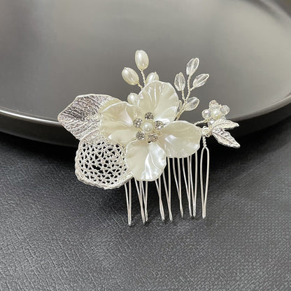 Gold Leaf Hair Comb Bridal Accessories