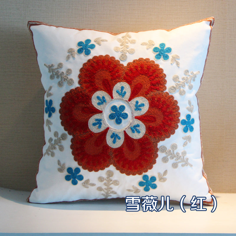 Ethnic Style Embroidered Throw Pillows Sofa Cushions  Cushions Pillow Covers, No Core