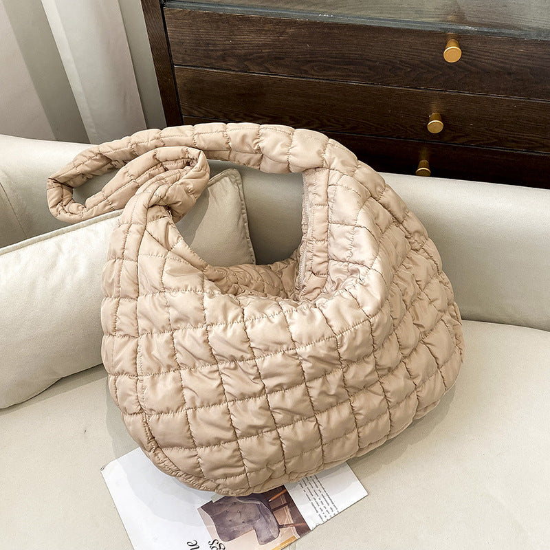 Chic Cloud Shoulder Bag Stylish Large Capacity Nylon Tote