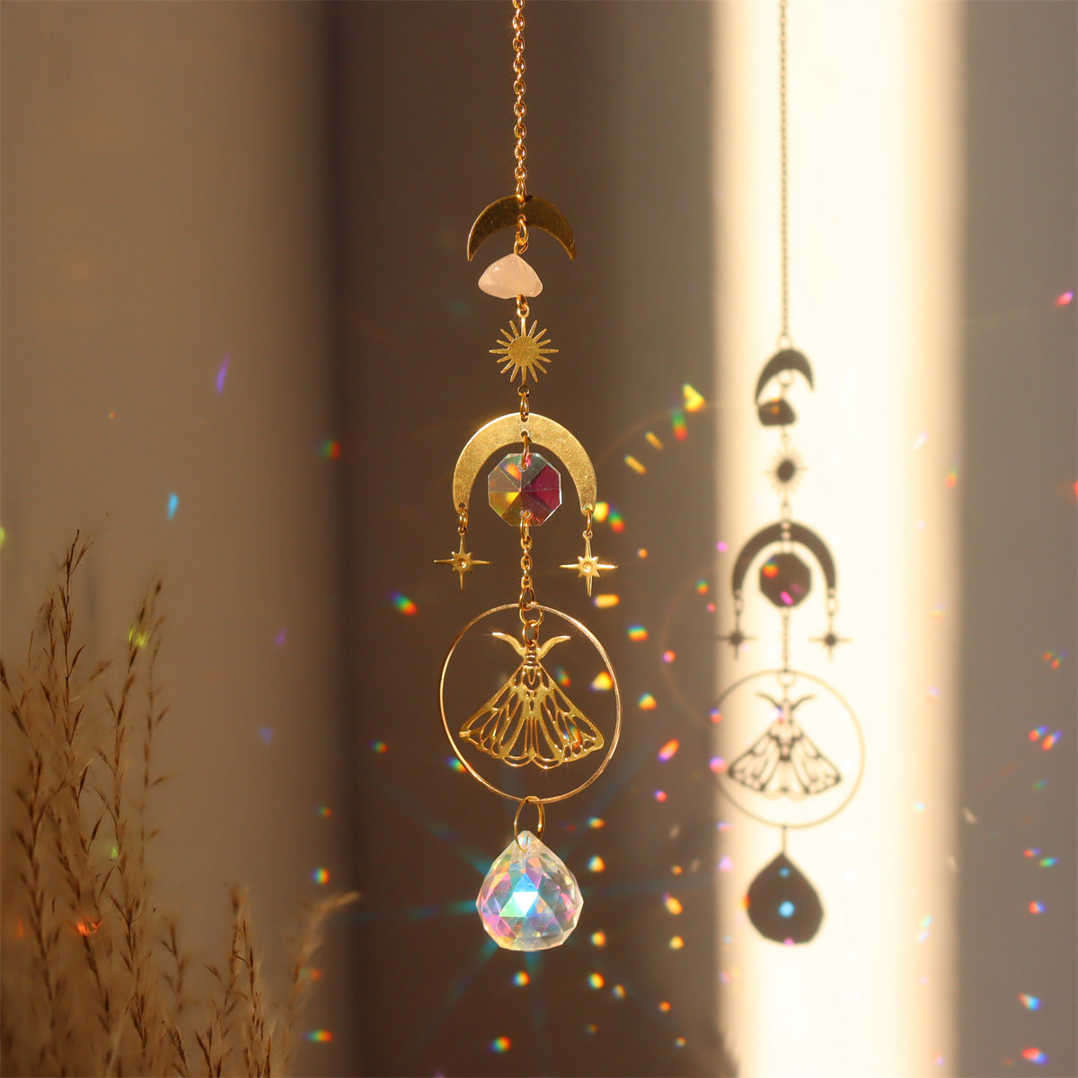 3+ Metal Butterfly Crystal Suncatch Hangings