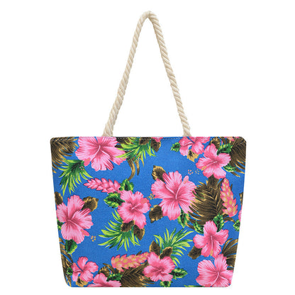Fashionable Floral Canvas Tote Bag for Women