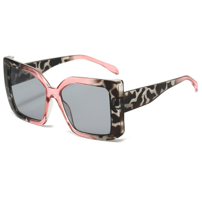 Trendy Oversized Rectangle Sunglasses Fashionable Unisex UV400 Protection
