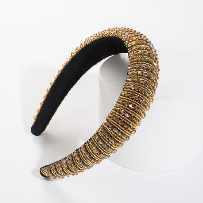 Handcrafted Beaded Headband Stylish Daily Hair Accessory