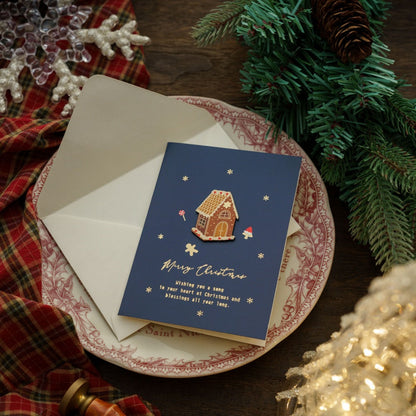 Cute Cartoon Print Christmas Greeting Card