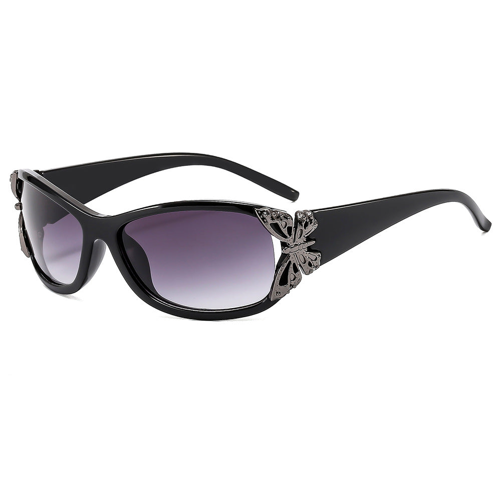 Fashionable Oversized Rectangle Sunglasses - UV400 Protection