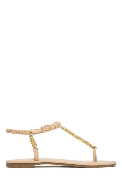 Breathable Large Size Clip Finger Chain Viscose Sandals Sandals Casual Everyday Women'S Shoes Roman Shoes