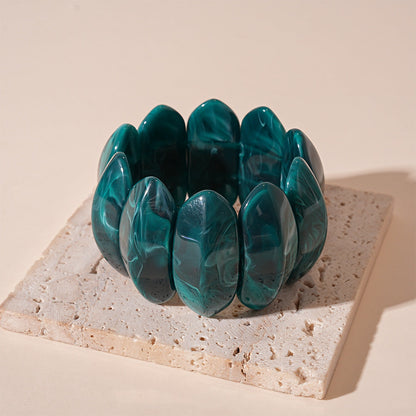 Vintage Wide Resin Splicing Acrylic Bracelets