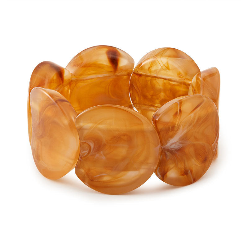Trendy Irregular Texture Acrylic Bangle Bracelet