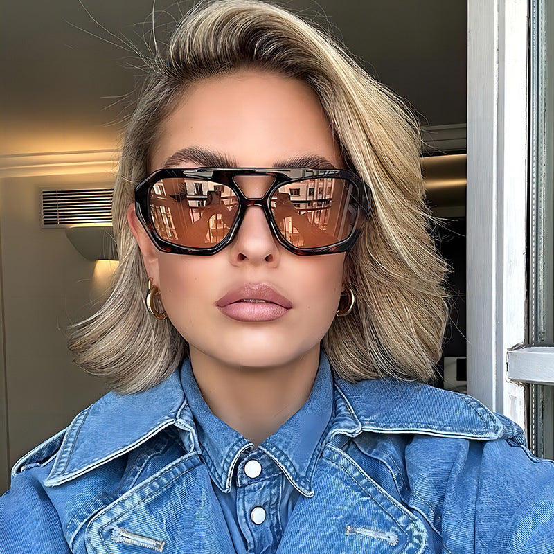 Trendy Pilot Sunglasses with UV400 Protection