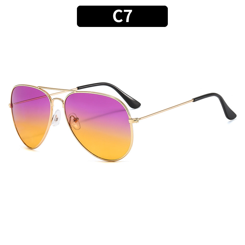 Retro Round Men's Sunglasses Classic Driving UV400 Protection