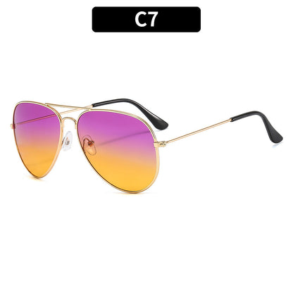 Retro Round Men's Sunglasses Classic Driving UV400 Protection