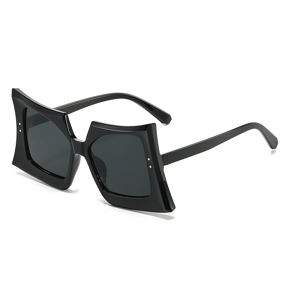 Trendy Square Frame Sunglasses Hip-Hop Style UV400 Protection