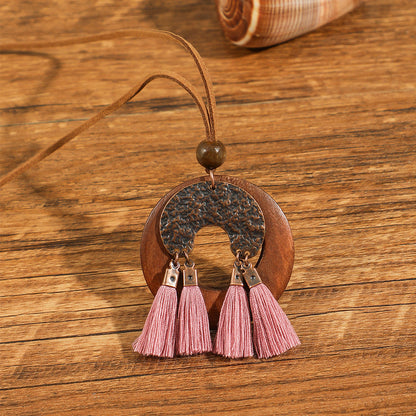 Bohemian Floral Shell Necklace Vintage Style Accessories
