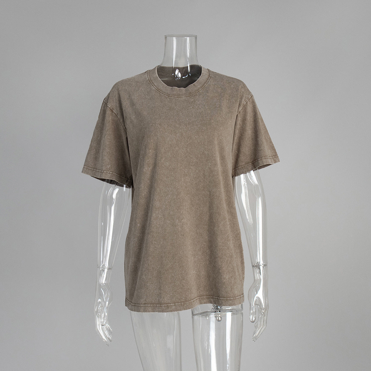 Washed Cotton Relaxed Fit Short Sleeve T-Shirt