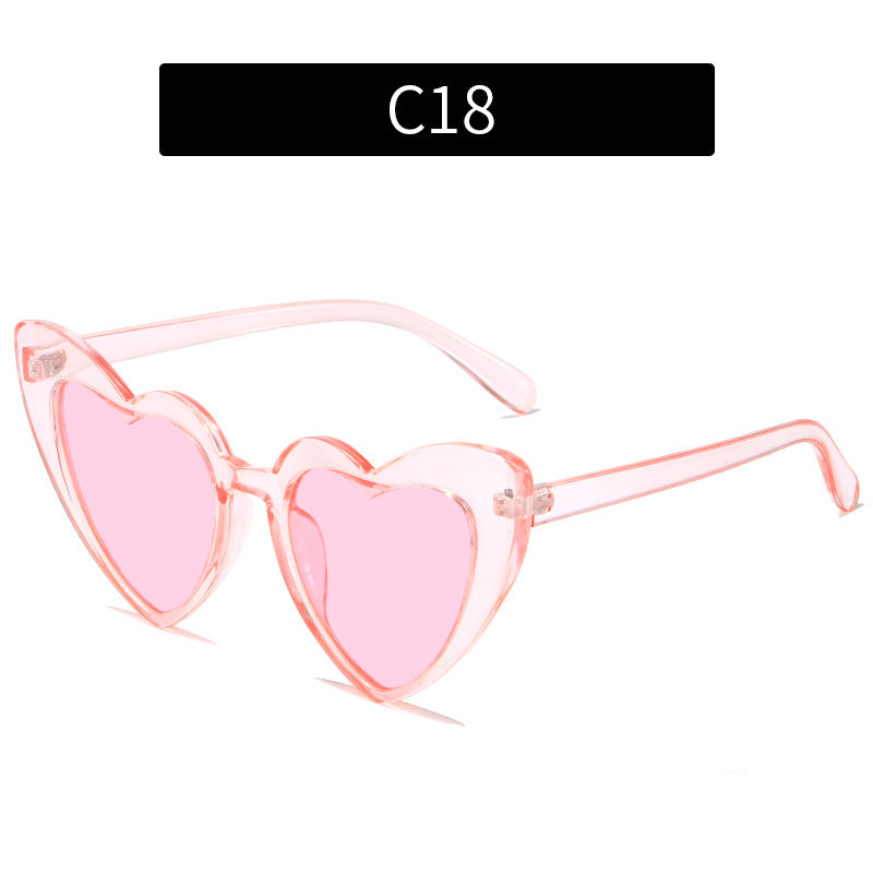 Colorful Heart-Shaped Sunglasses for Family Fun