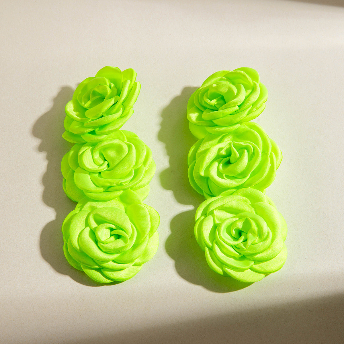 Stylish Irregular Floral Denim Flower Earrings