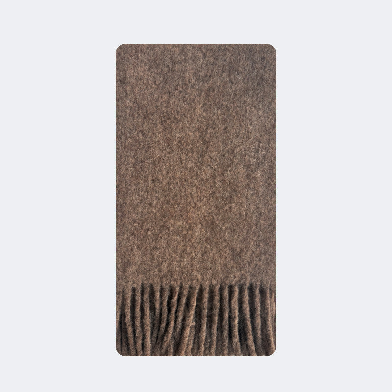 Alpaca Wool Blend Scarf for Women Soft Solid Color Winter Accessory