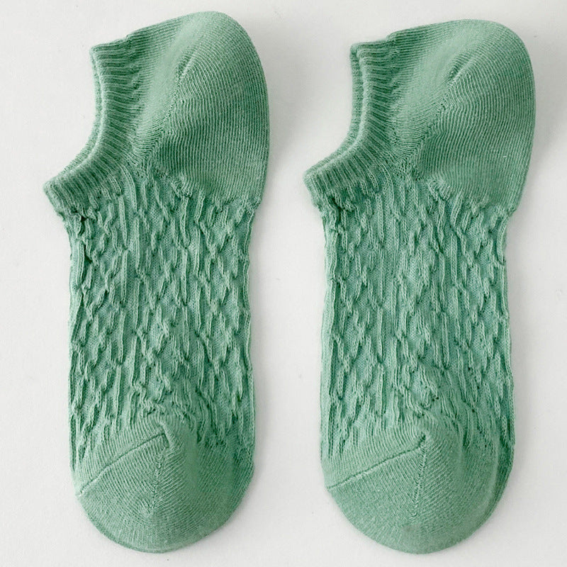 Twist Solid Color Sweet Low Ankle Socks