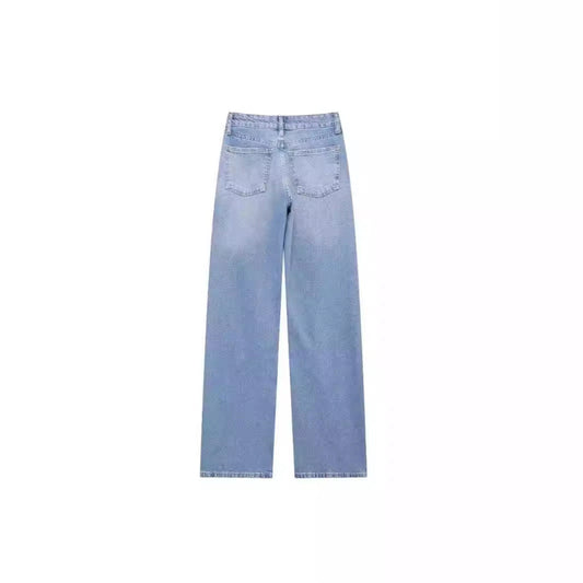 Versatile Sequin Wide Leg Denim Pants