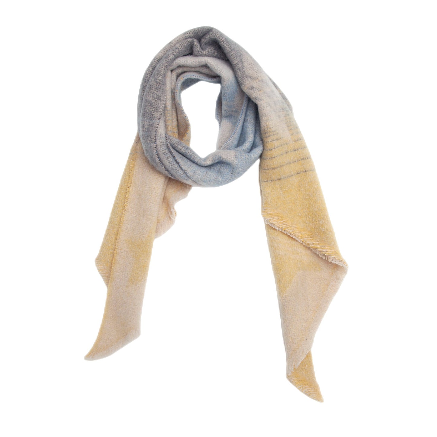 Contrast Color Star Print Scarves
