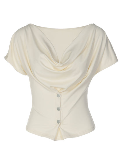 Trendy Slim Fit Off-Shoulder T-Shirt for Women