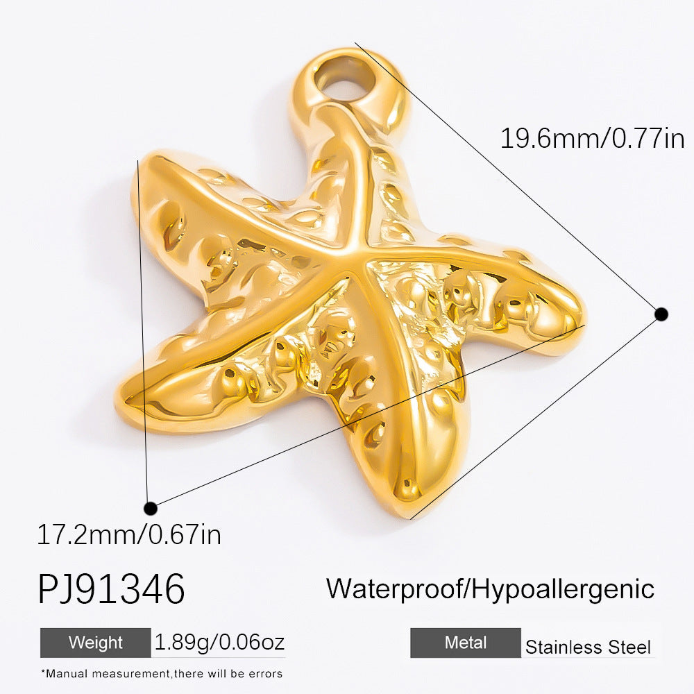 Fashionable DIY Jewelry Pendant Necklace Stainless Steel 18K Gold Plated
