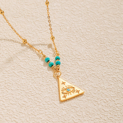 Vintage Eyes Turquoise Necklace