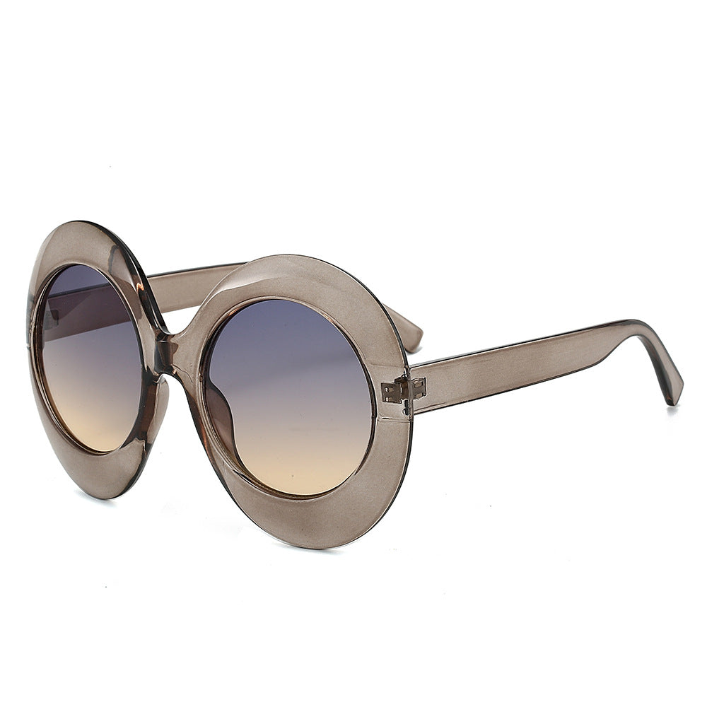 Oversized Oval Sunglasses Stylish Hip-Hop Alien Shades