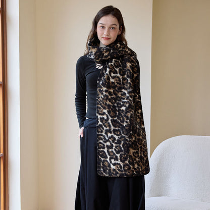 Leopard Print Vintage Warm Scarves