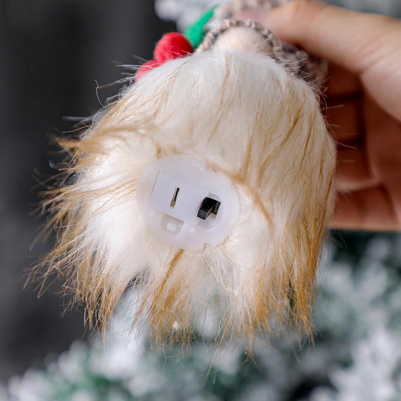 Christmas Ornaments Christmas Tree Pendant Small Hanging Knitted Luminous Faceless Doll Doll Dwarf