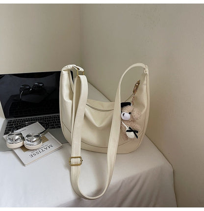 Large Capacity Women's Tote Bag Stylish Soft PU Handbag