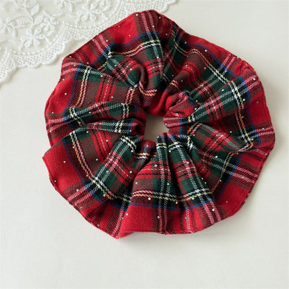 Christmas Classic Plaid Ponytail Holder Hair Tie