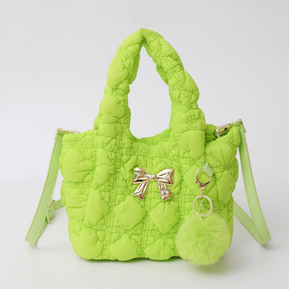 Cloud Bag Trendy Soft Nylon Handbag for Casual Wear