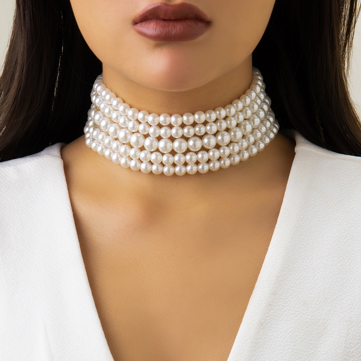 Bohemian Multi-Layer Pearl Beaded Necklace For Women