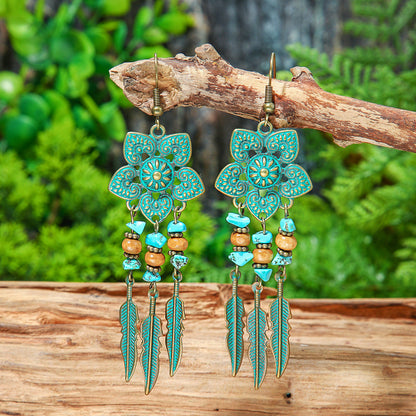 Vintage Geometric Earrings Set Bohemian Style
