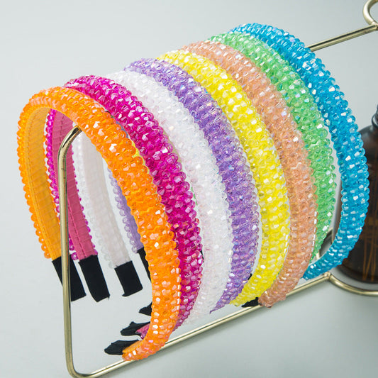 Woven Crystal Headband for Women Stylish Chic Hair Accessory