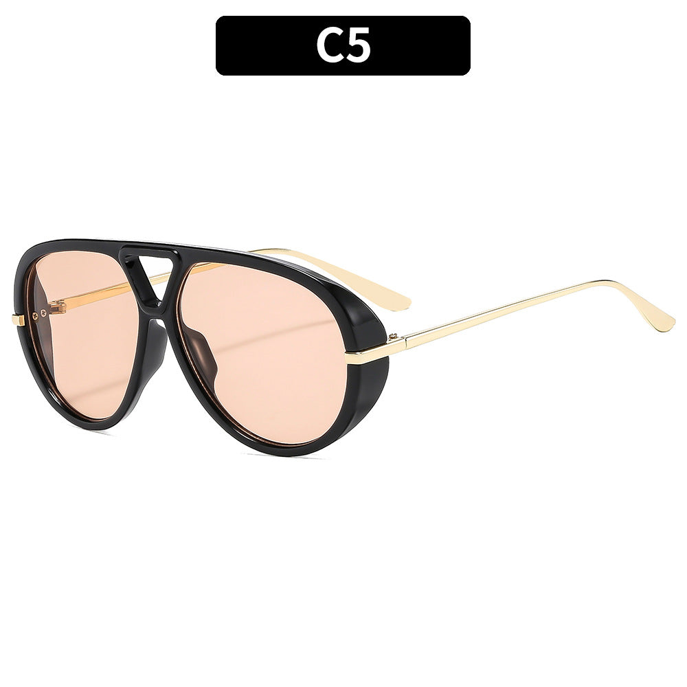 Trendy Oversized Squared Sunglasses UV400 Fashion Accessory
