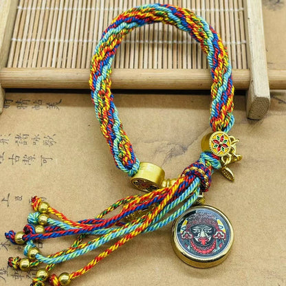 Tibet Hand-Woven Diamond Rope Hand Rope Bracelet Jewelry Gifts