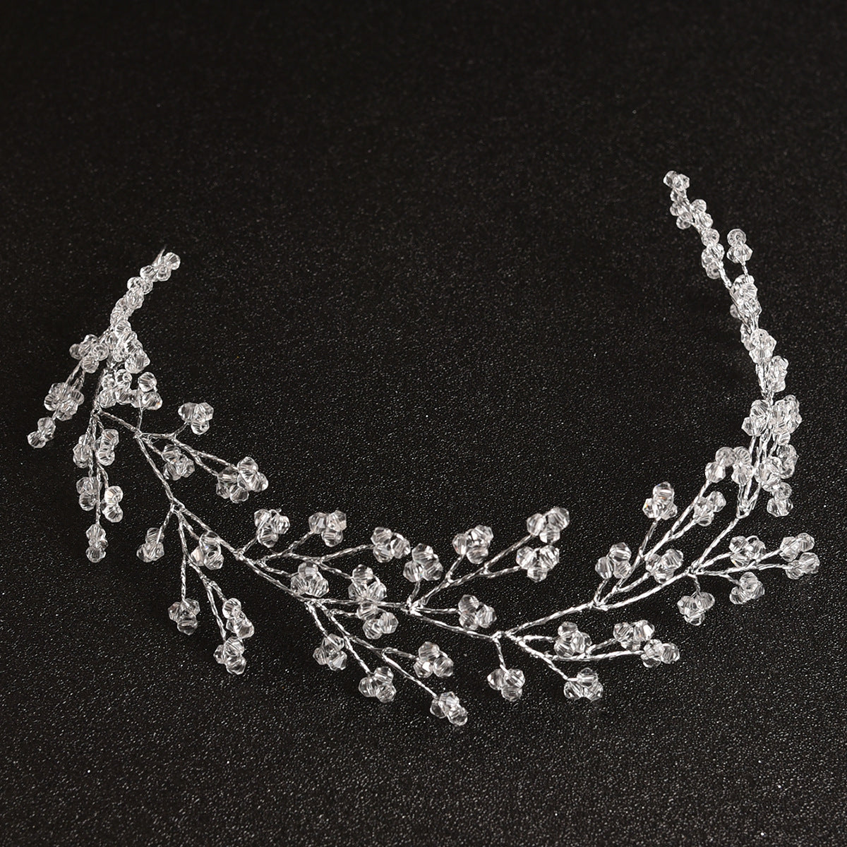 Handmade Pearl And Rhinestone Hairband Wedding Accessories